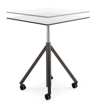 Embru eq airdesk tisch weiss auf rollen besprechung workshop hoehenverstellbar bewegung