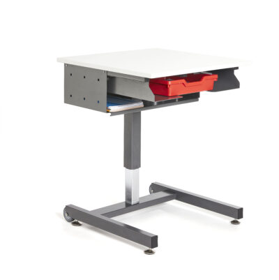 Embru 5770 Schultisch Einfachtablar Gratnells Box Rot