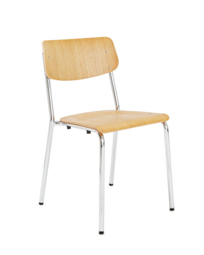 Embru objektmoebel objektstuhl wohnmoebel designklassiker hassenpflug stuhl eiche verchromt
